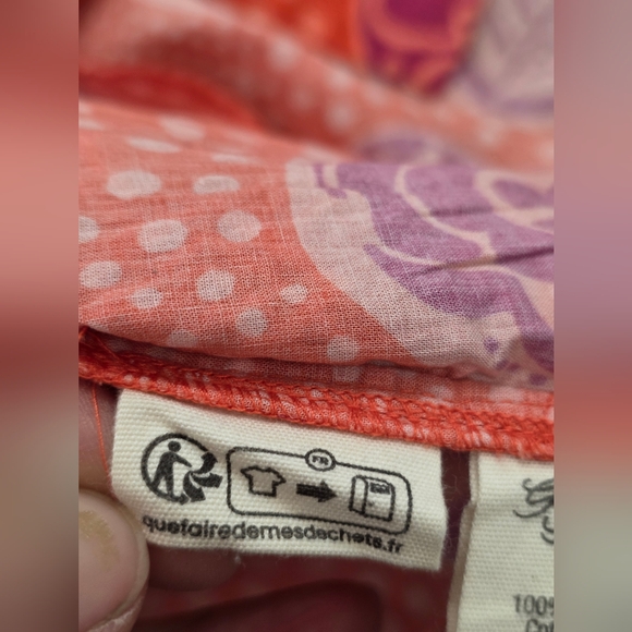 GUDRUN SJODEN KRISTINA layering Boho Orange Pink Festival Women’s Tunic Jacket - Picture 9 of 15